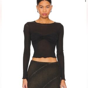 Superdown Oliana top in black, size XXS